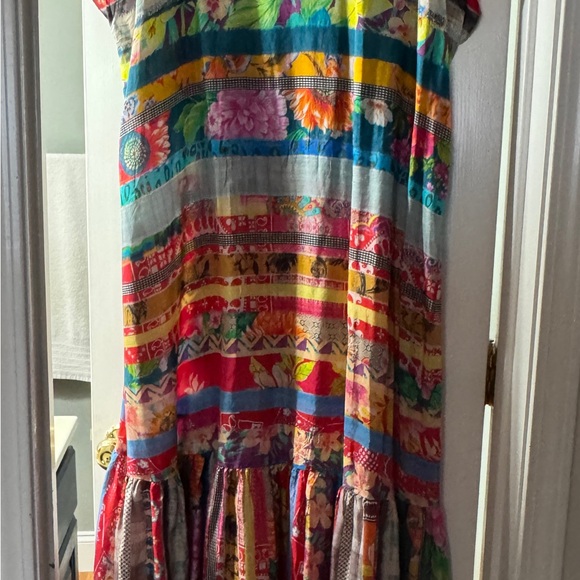 Johnny Was Multicolor Dress with Under-dress - Picture 3 of 8